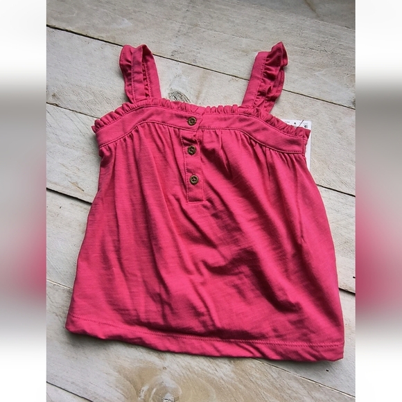 Carter's 3pc Floral Print Tank Bodysuit With Tank And Shorts Pink White 18 Month - Picture 5 of 5